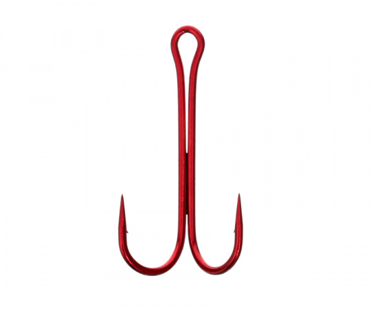 FLAGMAN Крючок двойной Double Hook Long SS Red №2/0 3шт BP