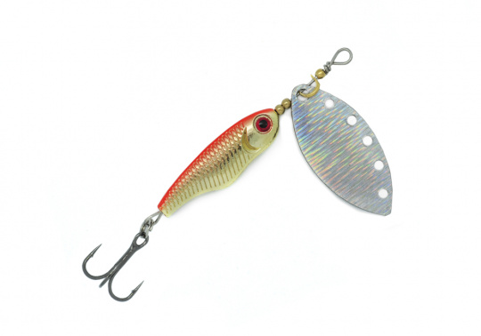 Блесна Mottomo Spin Blade #2 9g Gold Silver			