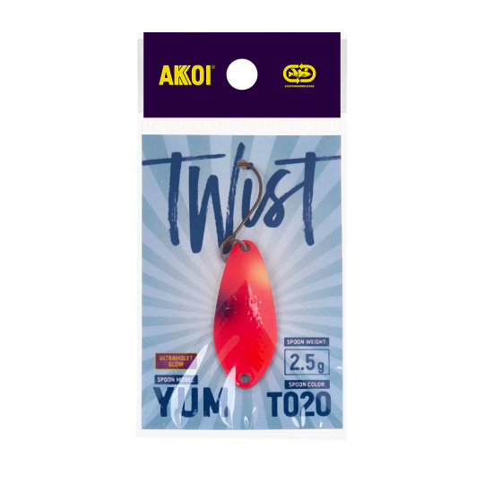 Блесна AKKOI TWIST форелевая YUM 2,5 g цвет Т020																					
