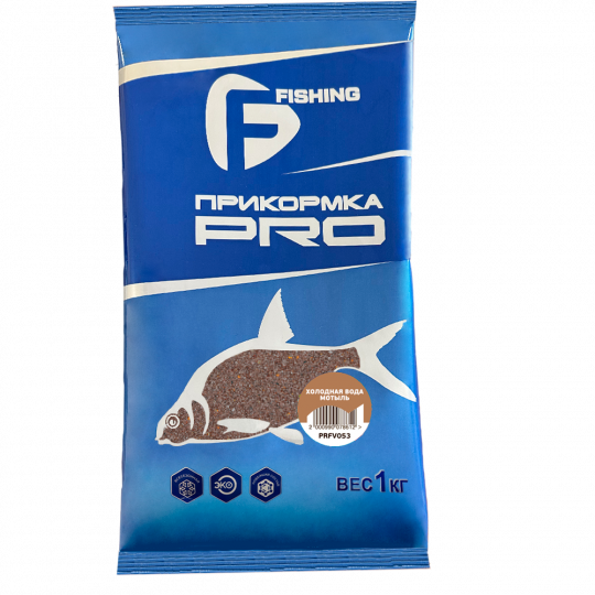 FLAGMAN Прикормка для рыбы PRO Холодная вода мотыль 1кг 