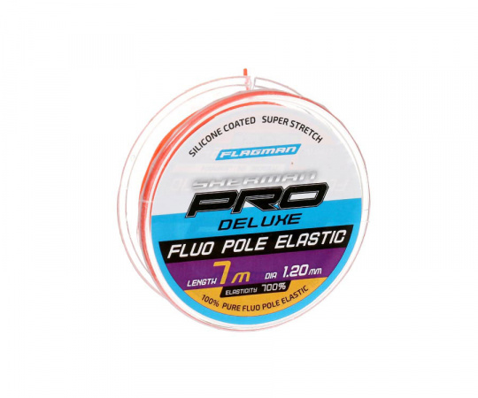 FLAGMAN Амортизатор для штекера Deluxe Fluo Pole Elastic 7м d1,2мм red