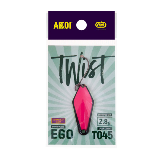 Блесна AKKOI TWIST форелевая EGO 2,8 g цвет Т045						
