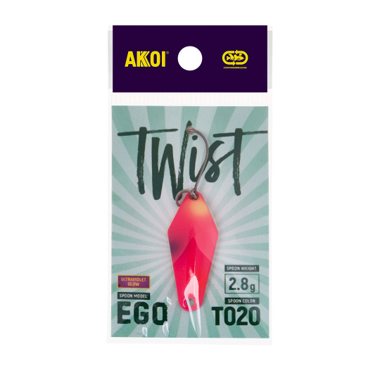 Блесна AKKOI TWIST форелевая EGO 2,8 g цвет Т020										
