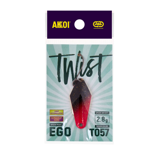 Блесна AKKOI TWIST форелевая EGO 2,8 g цвет Т057