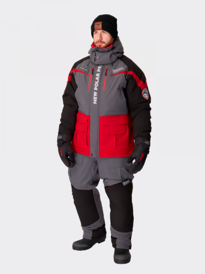 Костюм зимний Alaskan NewPolar M11 XL красн/сер/черн (куртка+полукомб.)