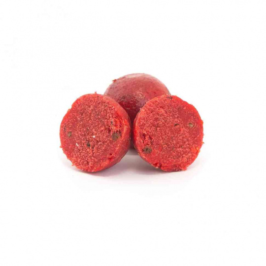 Насадочные бойлы MINENKO STRAWBERRY 14мм (варёные в дипе)