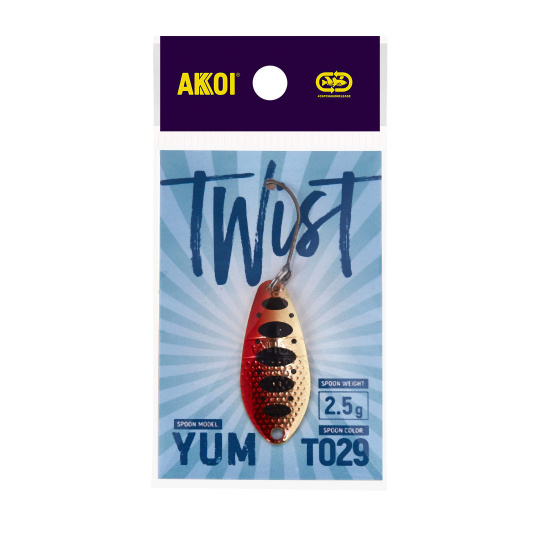 Блесна AKKOI TWIST форелевая YUM 2,5 g цвет Т029									