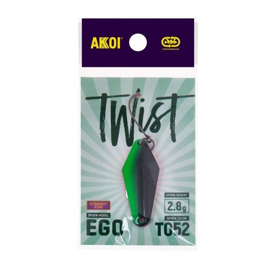 Блесна AKKOI TWIST форелевая EGO 2,8 g цвет Т052																							