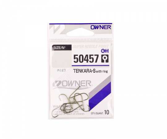 Крючок OWNER 50457 TENKARA STRAIGHT w/EYE № 10