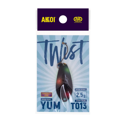 Блесна AKKOI TWIST форелевая YUM 2,5 g цвет Т013														