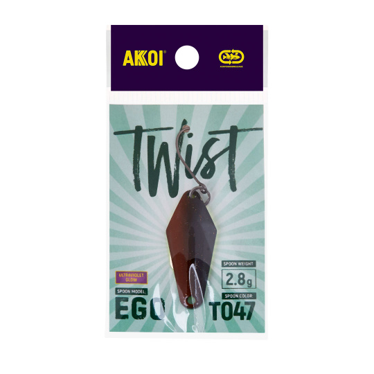 Блесна AKKOI TWIST форелевая EGO 2,8 g цвет Т047																	