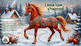 С новым годом 2026 и Рождеством!
