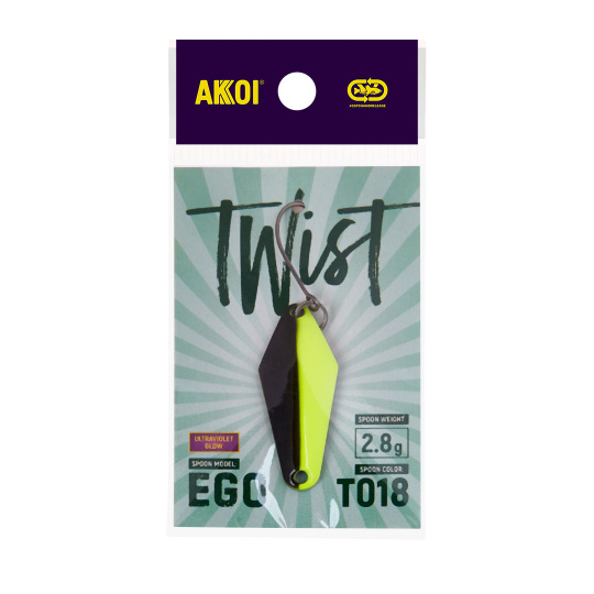 Блесна AKKOI TWIST форелевая EGO 2,8 g цвет Т018											