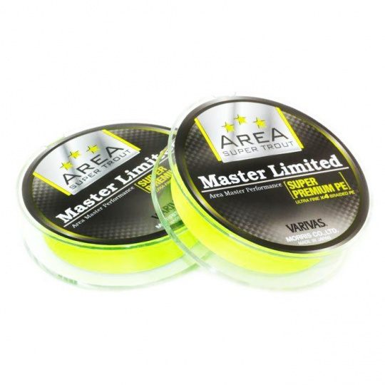 Плетеный шнур Varivas Trout Area Master Limited PE Yellow 0.2 75м