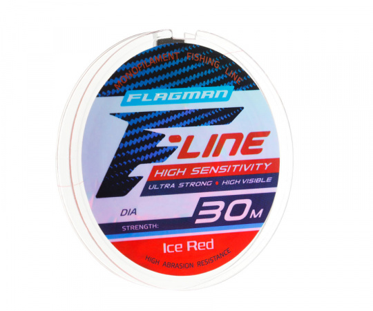 FLAGMAN Леска F-Line Ice Red 30м 0,14мм