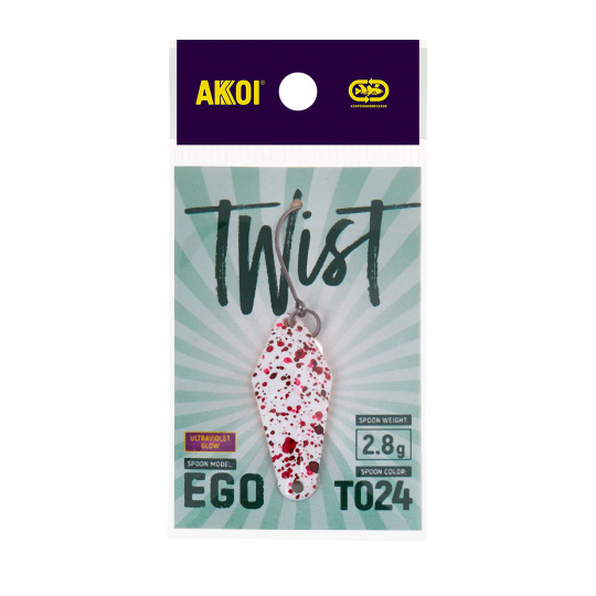 Блесна AKKOI TWIST форелевая EGO 2,8 g цвет Т024			