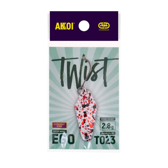 Блесна AKKOI TWIST форелевая EGO 2,8 g цвет Т023										