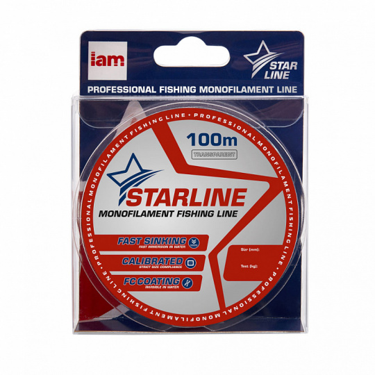 Монофильная леска Starline 100m 0,286mm / 6,9кг