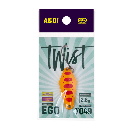 Блесна AKKOI TWIST форелевая EGO 2,8 g цвет Т049						