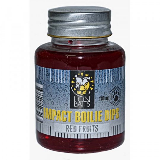 LION BAITS Impact Boilie Dips красные фрукты (Red Fruits) - 130 мл