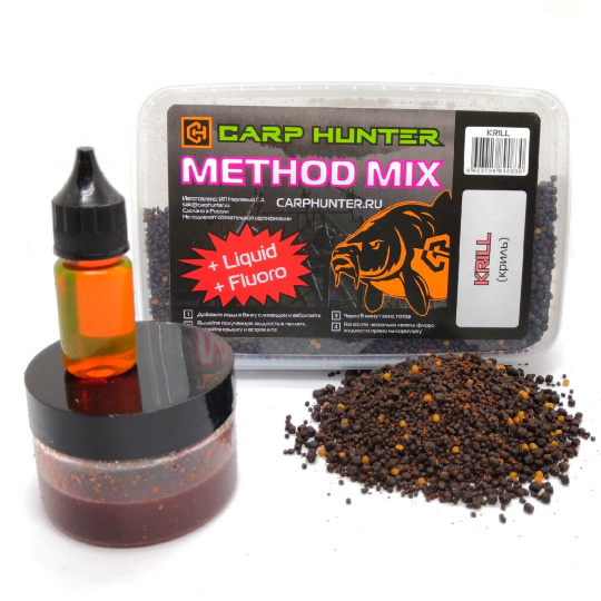 Method mix Pellets + Fluoro + Liquid Krill (криль) CARPHUNTER