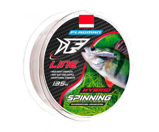 FLAGMAN Леска F-Line Spinning 135м 0,18мм