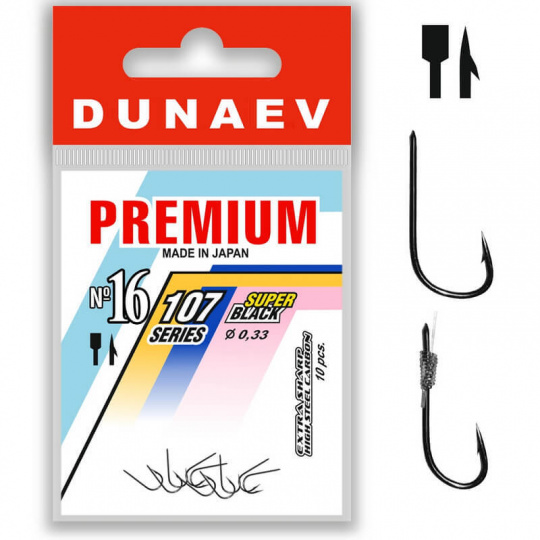 Крючок Dunaev Premium 107 #15 (упак. 10 шт)