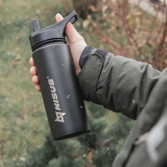 Термобутылка 530ML три крышки (NA.SW-18-B) Nisus