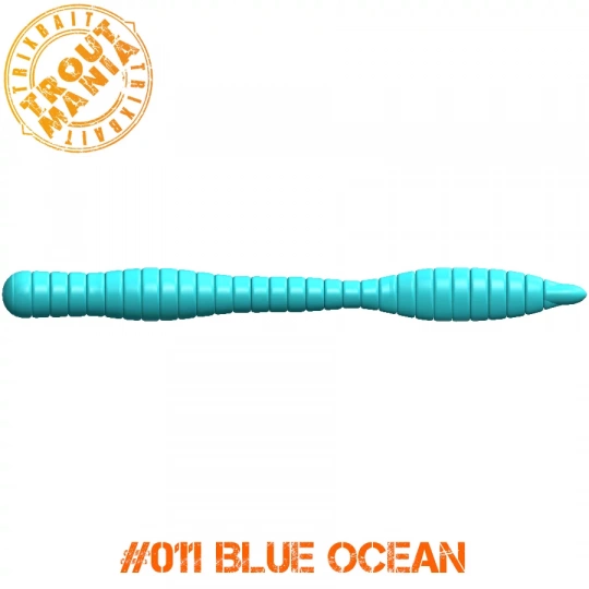 TM Fat Worm 3" -011 Blue Ocean (Cheese)