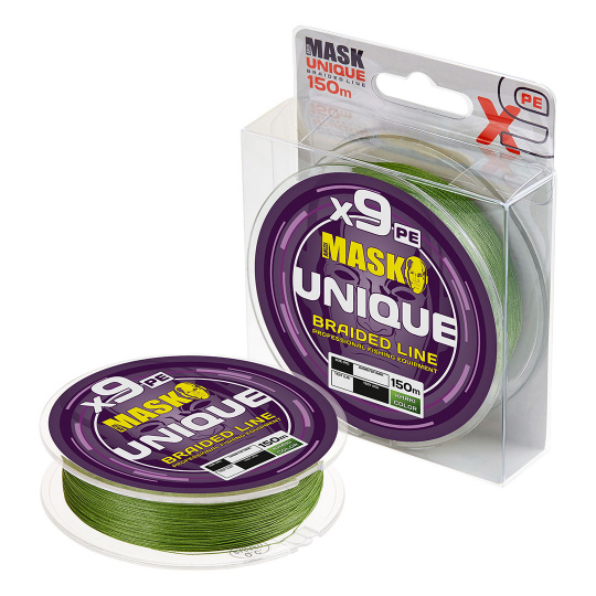 Леска плетёная AKKOI MASK UNIQUE X9-150m (khaki) d0,10mm	