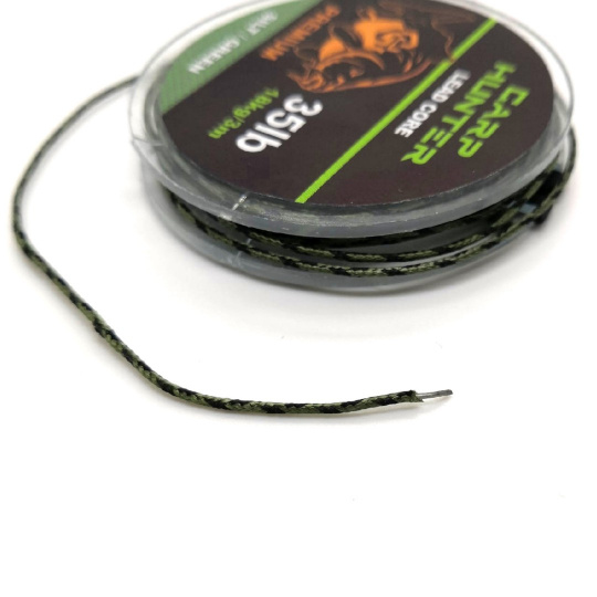 Лидкор CarpHunter PREMIUM 35lb (18кг) 3м (camo)