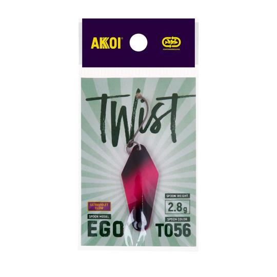 Блесна AKKOI TWIST форелевая EGO 2,8 g цвет Т056										